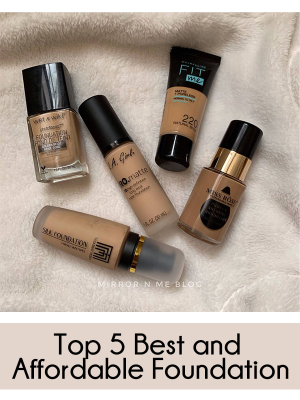 top 5 Best and affordable foundation